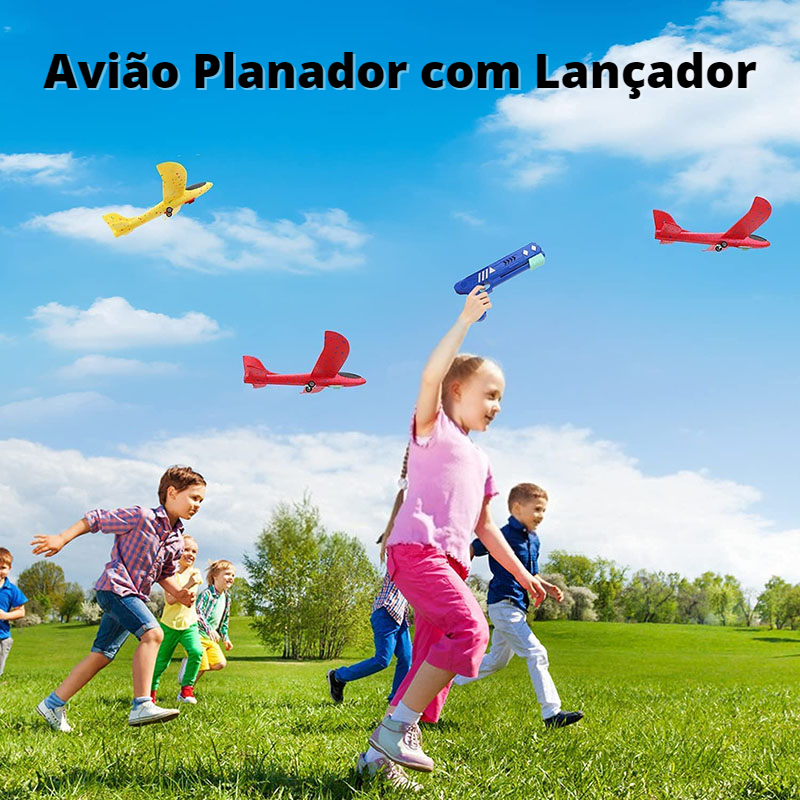 Avião Planador com Lançador - LOJA LINES