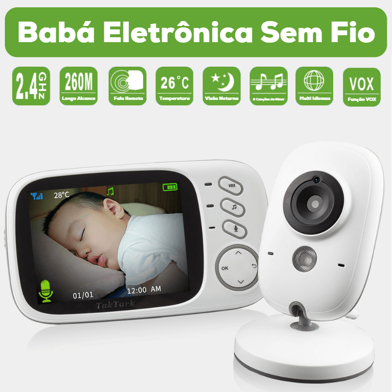 Babá Eletrônica Sem Fio - LOJA LINES