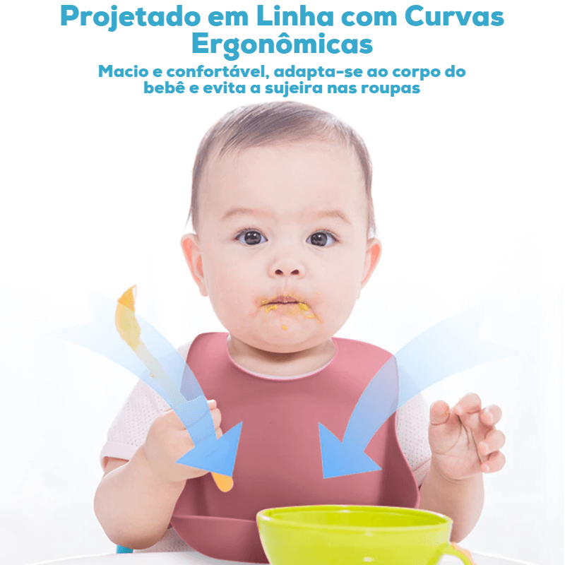 Kit Alimentação Infantil em Silicone - 8Pçs - LOJA LINES